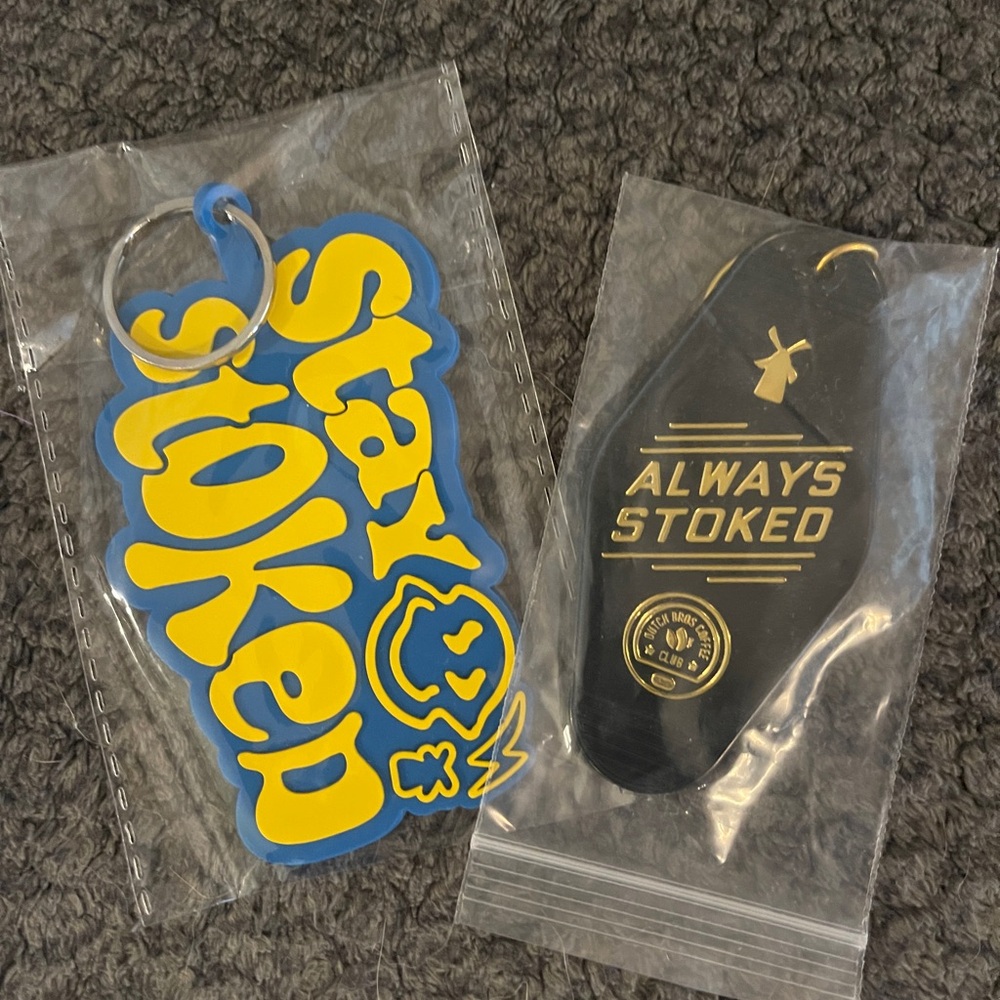 Dutch Bros Stay Stoked Keychain Set